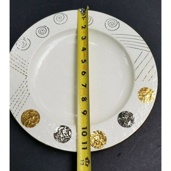 Laurie Gates Designs Plate White Gold Silver - Picture 7 of 8